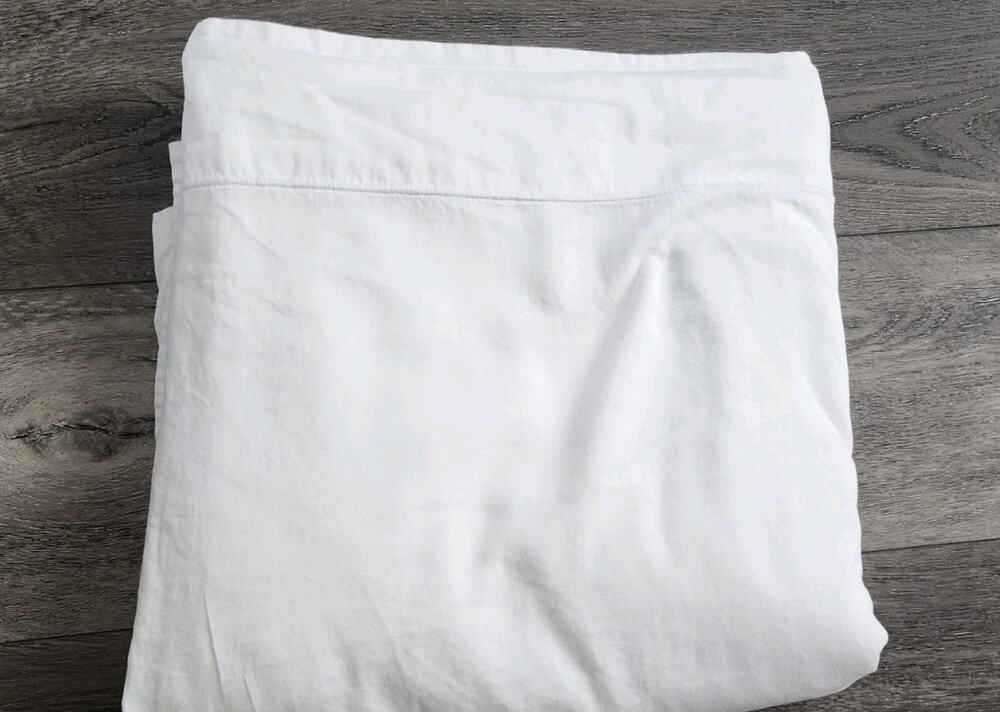 Peacock Alley 100% Cotton Flat Sheet King in White